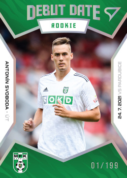 Antonin Svoboda Karvina SportZoo FORTUNA:LIGA 2021/22 1. serie Debut Date Rookie /199 #DR06